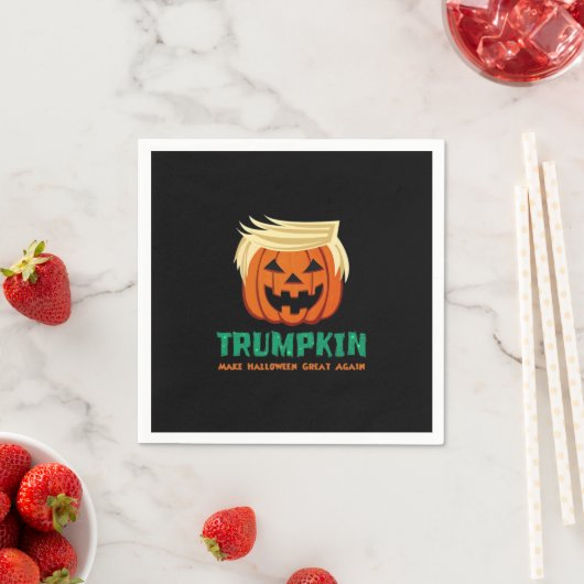 Serviette En Papier Trumpkin Rendre Halloween plus grand citation (En situation)