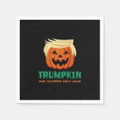 Serviette En Papier Trumpkin Rendre Halloween plus grand citation (Devant)