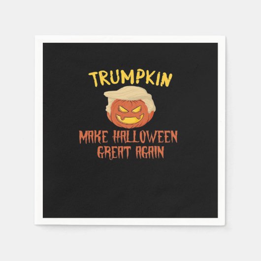 Serviette En Papier Trumpkin Rendre sa grandeur à Halloween - Drôle Co (Devant)