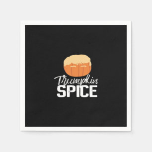 Serviette En Papier Trumpkin Spice Drôle Halloween politique