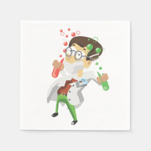 Serviette En Papier Tubes à essai scientifiques