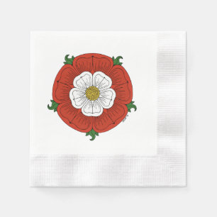 Serviette En Papier Tudor Rose