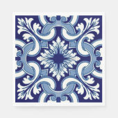 Serviette En Papier Tuile bleue portugaise (Devant)