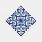 Serviette En Papier Tuile bleue portugaise (Coin)