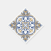 Serviette En Papier Tuiles portugaises 1 (Coin)