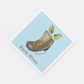 Serviette En Papier Tuke en métal sur une botte de randonnée (Coin)