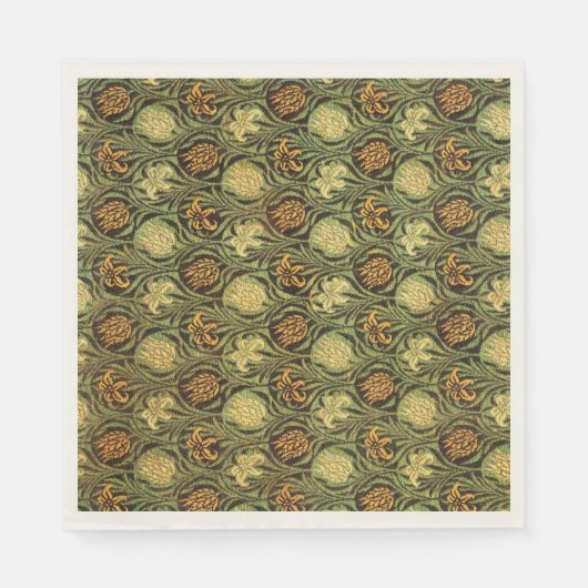 Serviette En Papier Tulip and Lily, famous pattern, (Devant)