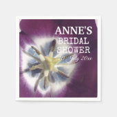 Serviette En Papier Tulipe violette photo, papier Fête des mariées Nap (Devant)