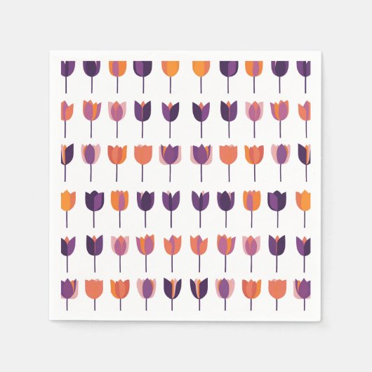 Serviette En Papier Tulipes (Devant)