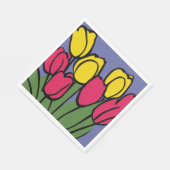 Serviette En Papier Tulipes de printemps (Coin)