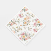 Serviette En Papier Tulipes florales du printemps (Coin)