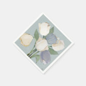Serviette En Papier Tulipes françaises (Coin)