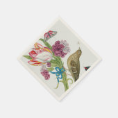Serviette En Papier Tulipes, Papier d'art papillon d'oiseaux (Coin)
