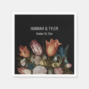 Serviette En Papier Tulipes Peintes Néerlandaises Iris + Florales Plus