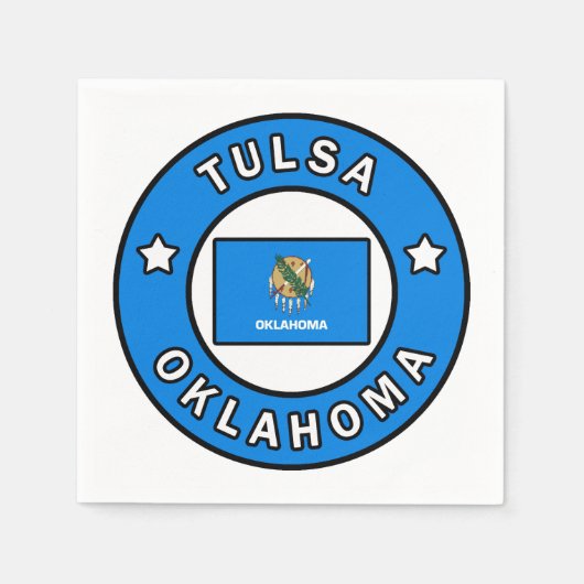 Serviette En Papier Tulsa Oklahoma (Devant)