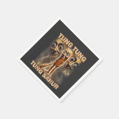 Serviette En Papier Tung tung sahur Brainrot Meme (Coin)