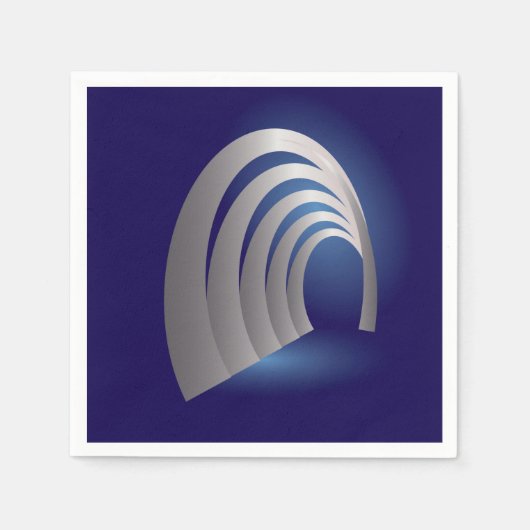 Serviette En Papier tunnel d'arcade (Devant)