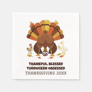 Serviette En Papier Turducken de Thanksgiving drôle
