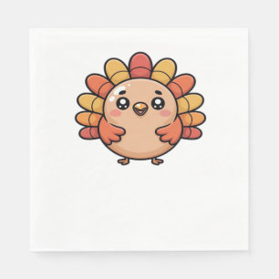 Serviette En Papier turquie d'action de grâces kawaii T-shirt classiqu