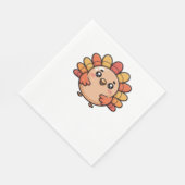 Serviette En Papier turquie d'action de grâces kawaii T-shirt classiqu (Coin)