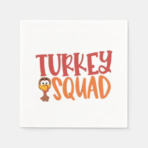 Serviette En Papier Turquie Équipe Correspondante Turquie Thanksgiving