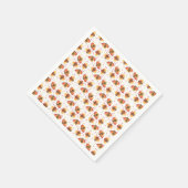 Serviette En Papier Turquie Gobble Thanksgiving Motif (Coin)