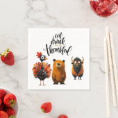 Serviette En Papier TURQUIE pour le dîner d'automne thématique d'actio (En situation)