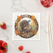 Serviette En Papier Turquie Tidings : Les Plaisirs De La Récolte (En situation)