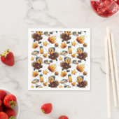 Serviette En Papier Turquie Trot Fun Run 5K Thanksgiving Running (En situation)