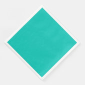 Serviette En Papier Turquoise (Coin)