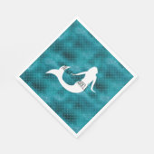 Serviette En Papier Turquoise Aqua Blue Parties scintillant Éperche Si (Coin)