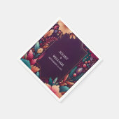 Serviette En Papier Turquoise automne riche Gem Bold Bijoux Mariage To (Coin)