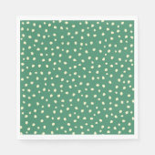 Serviette En Papier Turquoise Avec Papier À Points Beiges (Devant)