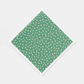 Serviette En Papier Turquoise Avec Papier À Points Beiges (Coin)