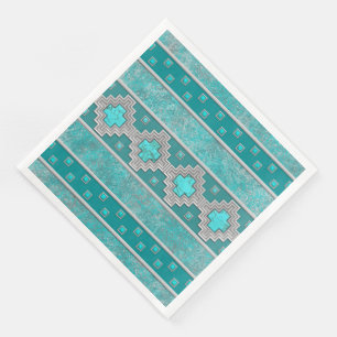Serviette En Papier Turquoise du sud-ouest