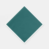 Serviette En Papier Turquoise foncé (couleur solide) (Coin)