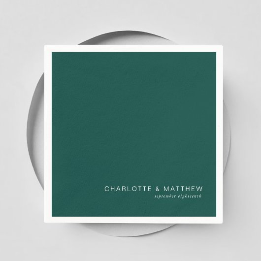 Serviette En Papier Turquoise moderne