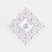 Serviette En Papier Turquoise Purple Sirène Anniversaire Fête Mer thèm (Coin)