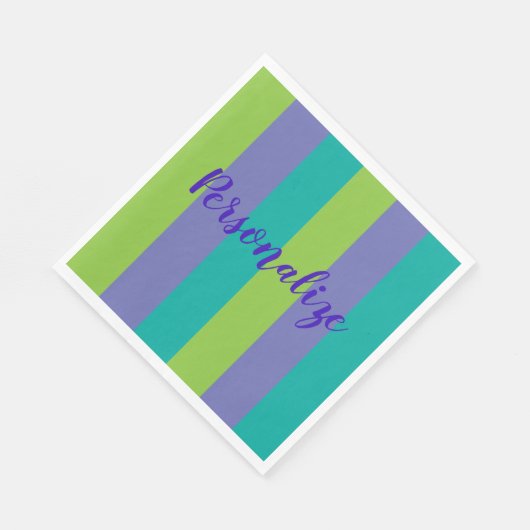 Serviette En Papier Turquoise, vert pourpre (Coin)