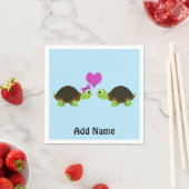 Serviette En Papier Turtle Love (En situation)