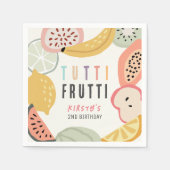 Serviette En Papier Tutti Frutti Fruit coloré 2e anniversaire (Devant)