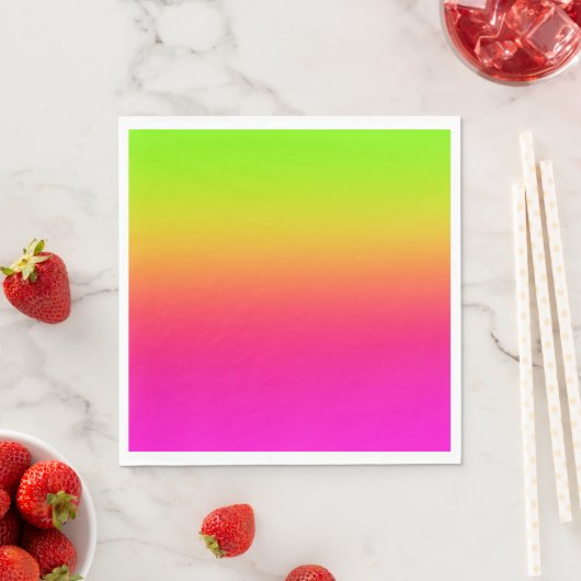 Serviette En Papier Tutti Frutti Gradient (En situation)