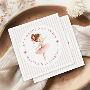 Serviette En Papier Tutu Ballerine Danseuse de Ballet Fille Anniversai