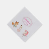 Serviette En Papier Tutu Cute Ballerina Ballet Animaux Fête d'annivers (Coin)