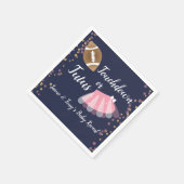 Serviette En Papier Tutus de révélation de bébé ou bleu de touchdown (Coin)