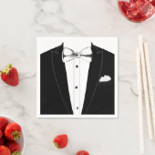 Serviette En Papier Tuxedo (En situation)