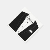 Serviette En Papier Tuxedo (Coin)