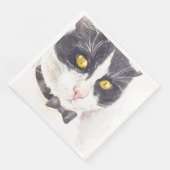 Serviette En Papier Tuxedo (Coin)