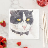 Serviette En Papier Tuxedo (En situation)