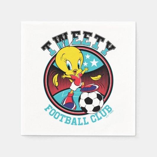 Serviette En Papier TWEETY™ Football Club Badge (Devant)